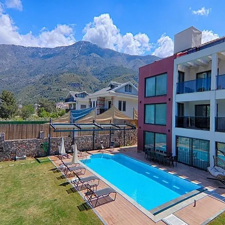 Private Luxury With Large Pool, Jacuzzi And Barbecue In Oeluedeniz Fethiye