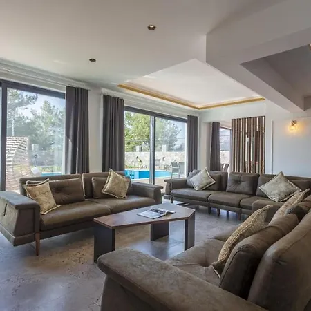 Villa Private Luxury With Large Pool, Jacuzzi And Barbecue In Oeluedeniz Fethiye
