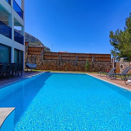 Private Luxury With Large Pool, Jacuzzi And Barbecue In Oeluedeniz *