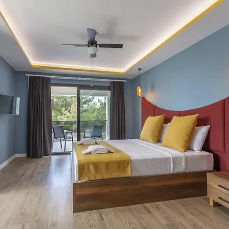 Private Luxury With Large Pool, Jacuzzi And Barbecue In Oeluedeniz