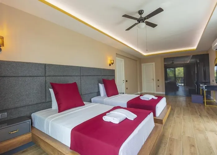 Вилла Private Luxury With Large Pool, Jacuzzi And Barbecue In Oeluedeniz *
