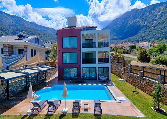 Private Luxury With Large Pool, Jacuzzi And Barbecue In Oeluedeniz Вилла Фетхие