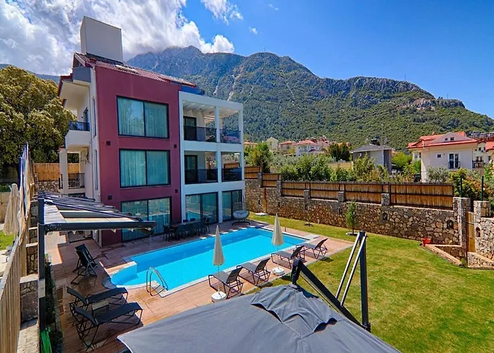 Private Luxury With Large Pool, Jacuzzi And Barbecue In Oeluedeniz Вилла *